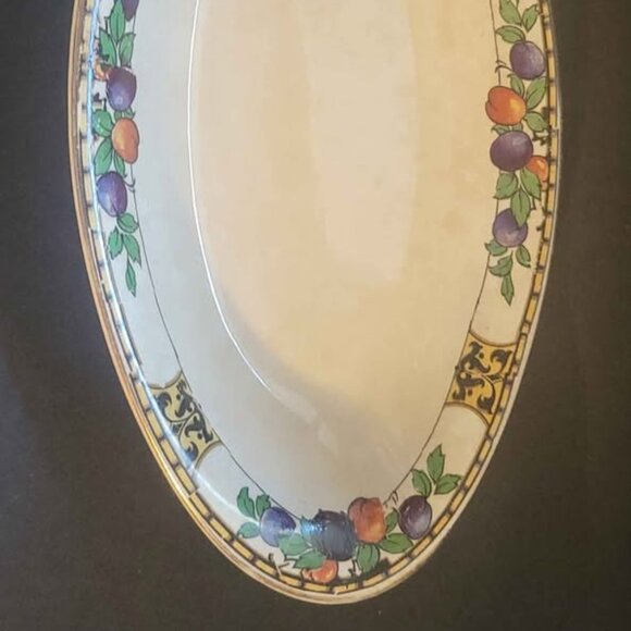 Rare Antique (1896-1920) John Maddock & Sons Royal Oval Serving Bowl 9"x6"x2" - Picture 2 of 8